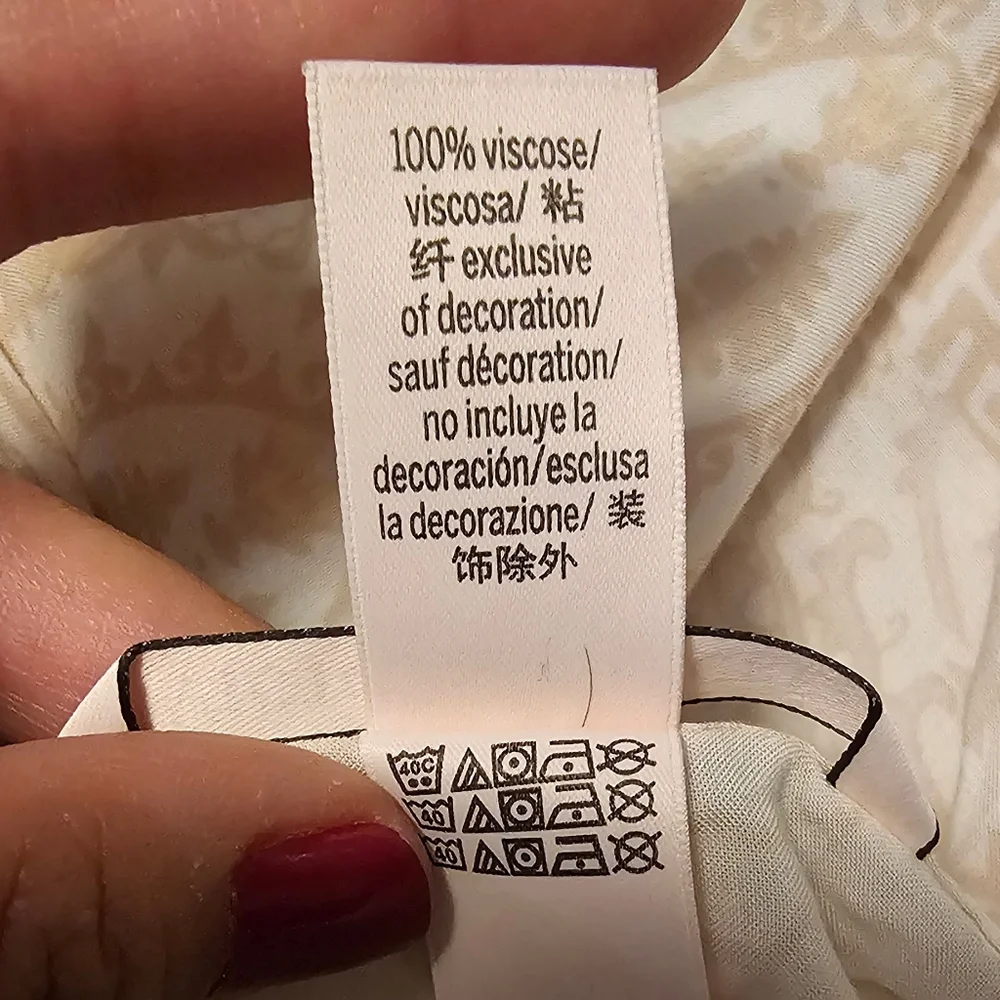 Victoria's Secret Light Pink Patterned Cover-Up Viscose One Size Fits All EUC - Picture 12 of 13